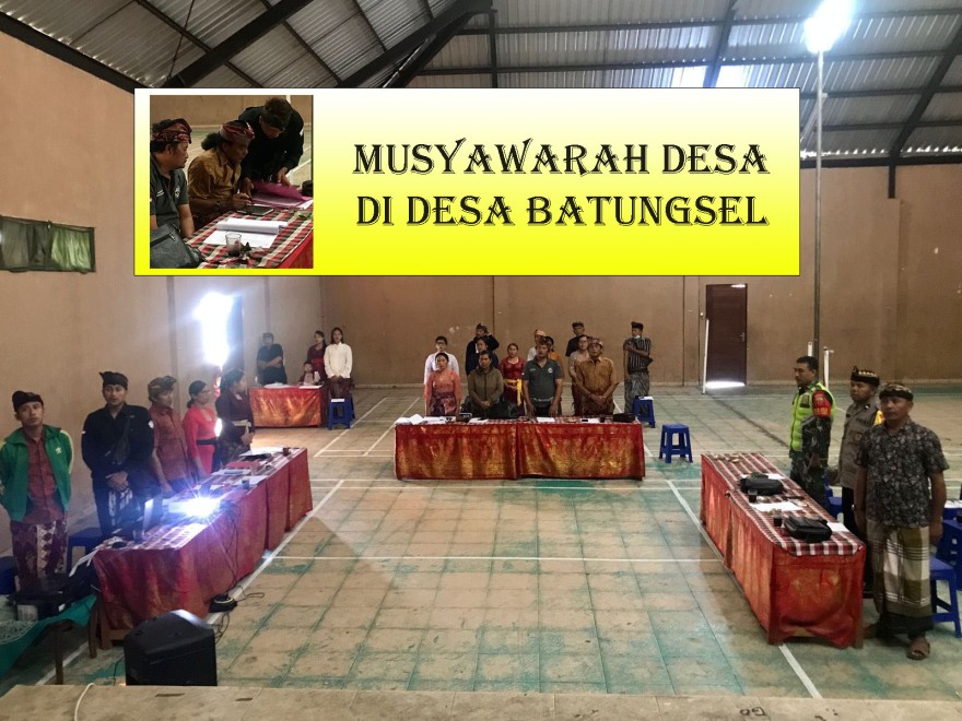 MUSYAWARAH DESA KHSUSUS